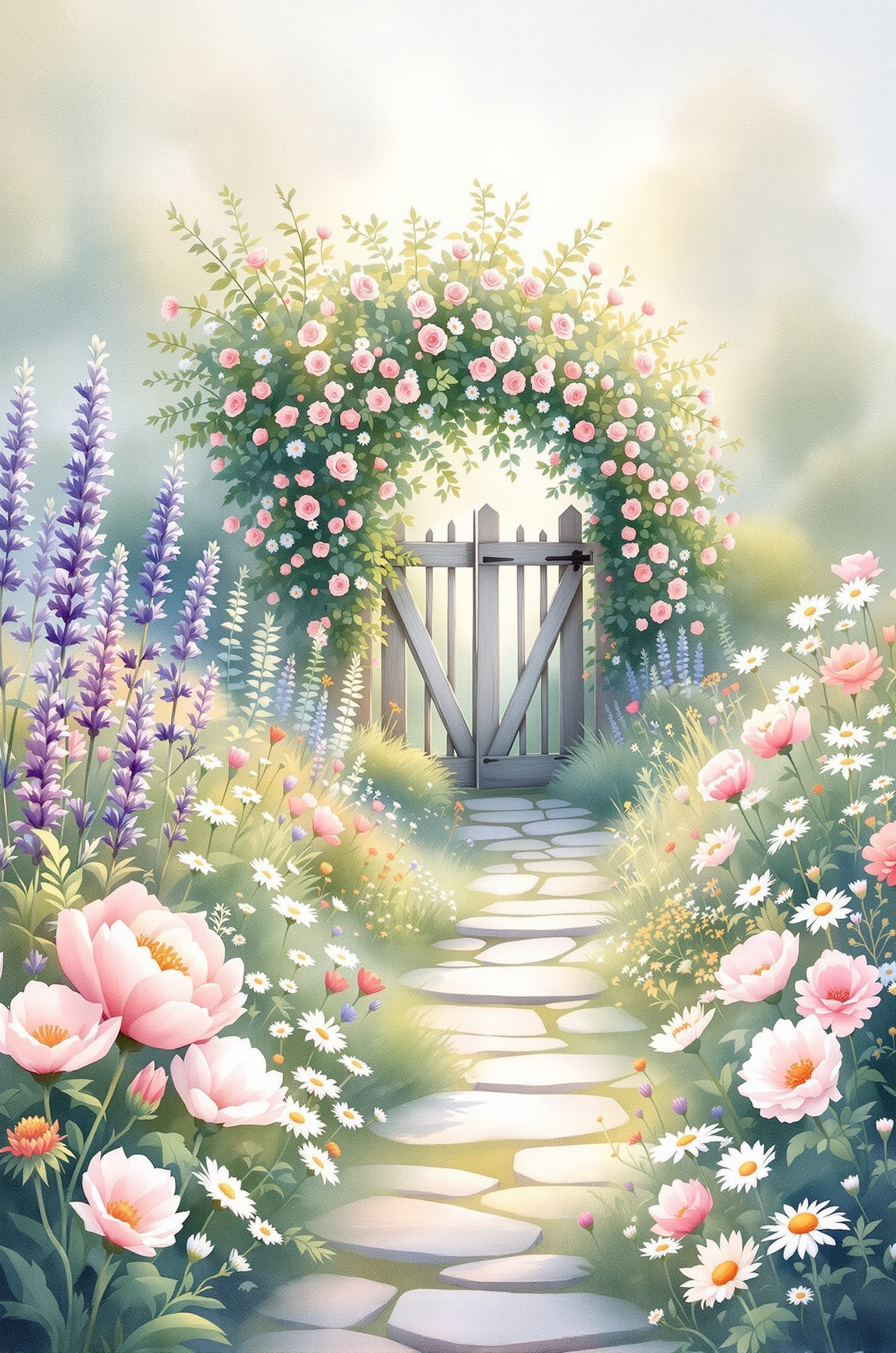 The Gardener's Whisper Spring Edition book cover with watercolor garden art